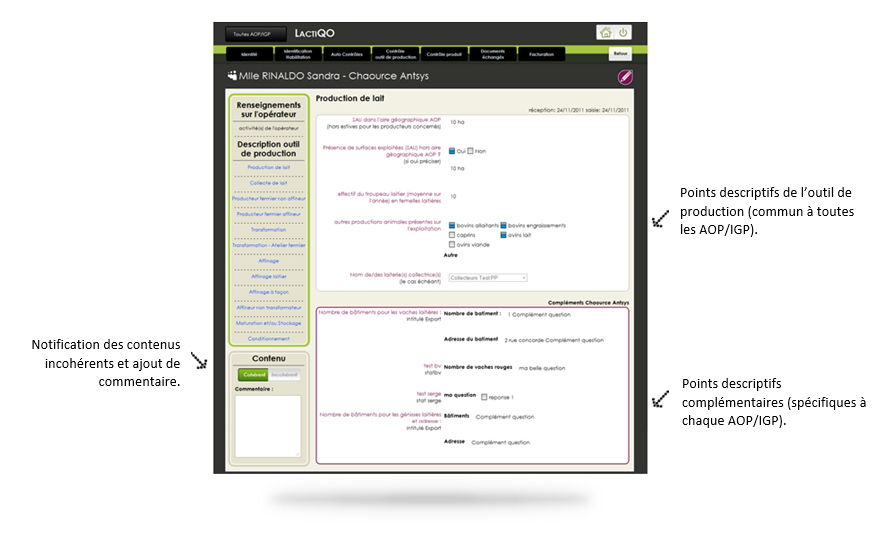 descriptif de l'outil de prod identification et habilitation